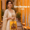 Betterminds Ganesh Potli Bag, Multicolour, Return Gifts, with Ring Handle and Tassel