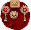 Betterminds Handmade Red Velvet Stone Home Decor,Wall Hanging with Tealight Candle Holder