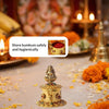 Betterminds Antique Gold Kumkum Box with Lakshmi Design, Gemstone Decorated, Traditional Temple Jewellery