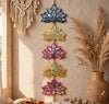Betterminds Mirror Lotus Rangoli Patches Handmade Home Decor, Diwali Decoration,Pooja Decor
