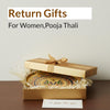 Betterminds Metal Return Gifts Women,Pooja thali, Aarti Plate for Pooja, Meenakari Stainless Steel Plate-11 inch