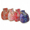 Betterminds Return gifts Women Potli Bags with Pearl Beading, Traditional Floral Design, Multicolour
