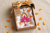 Handmade Pink Beaded Flower Wall Hanging, Home Decor