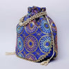 Betterminds Return gifts Women Potli Bags with Pearl Beading, Traditional Floral Design, Multicolour