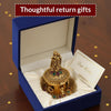 Betterminds Metal Kumkum Box For Return Gift, Traditional Design Radhakrishna Sindoor Dabbi,Multicolour