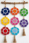 Betterminds Multicolor Flower Rangoli Patches for Diwai