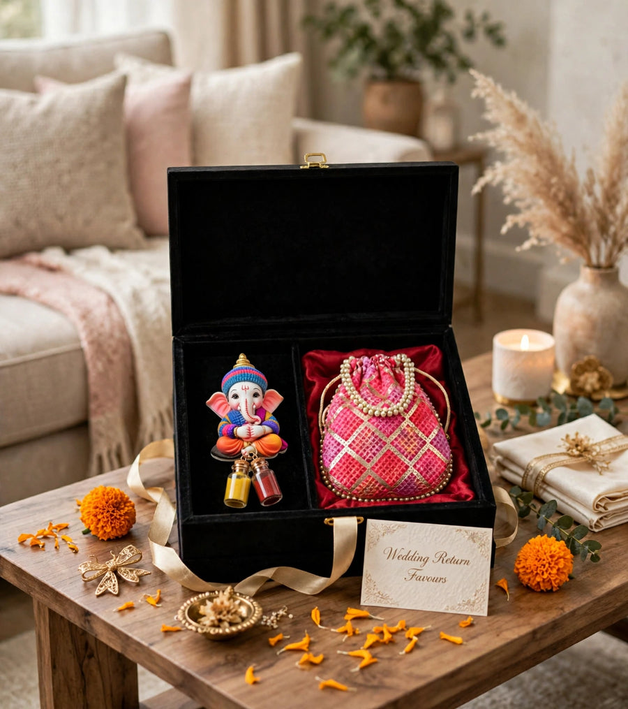 Ganesha Haldi Kumkum Holder Return Gift