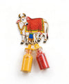 Pichwai Gomata with Vatsam Haldi Kumkum Bottle Holder - Cow and Calf MDF Haldi Kumkum for Pongal Return Gift