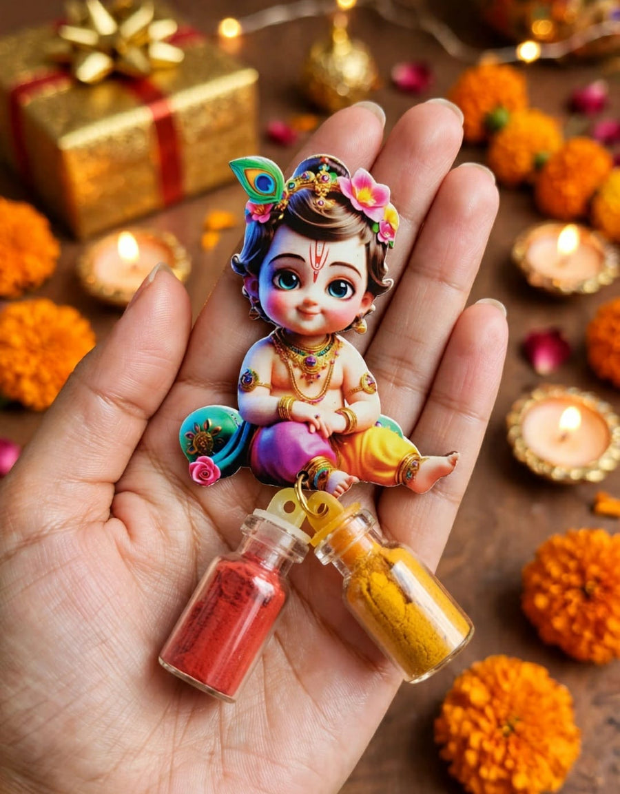 Little Krishna Haldi Kumkum Set